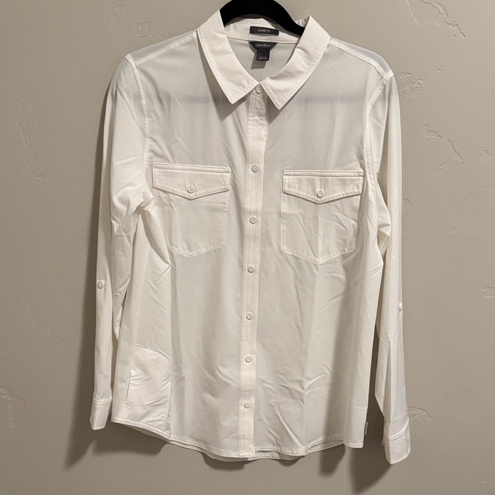 Eddie Bauer women’s long sleeved departure shirt.  NWOT